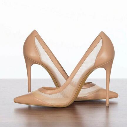 Women'S Shoes In Size 12 - Sexy nude rosa preto camurça malha
