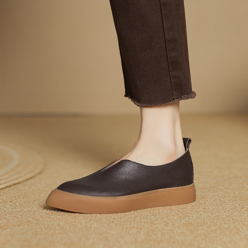 Women Shoes With Heels - Nova primavera/outono mulheres mocassins dedo do