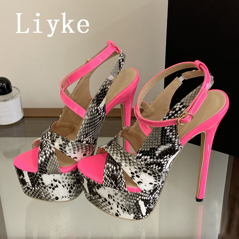 Leopard Print Heels - Sandálias Femininas Liyke Sexy de Salto