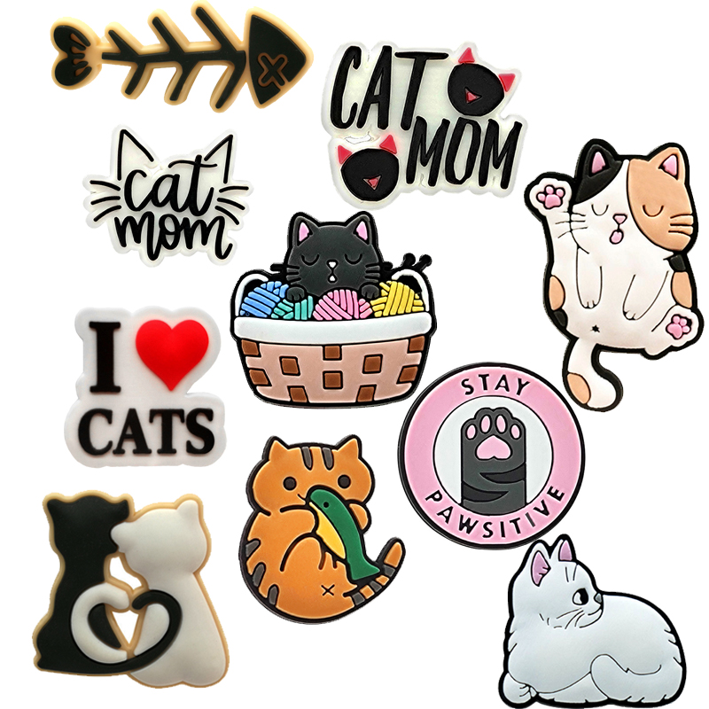 Cute Cats Shoe Charms Pin, Cro - Croc Style Clog avaliação e preço