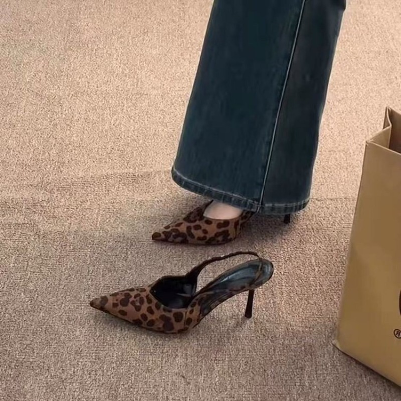 Sandálias Femininas de Salto A - Leopard Print Heels avaliação e preço