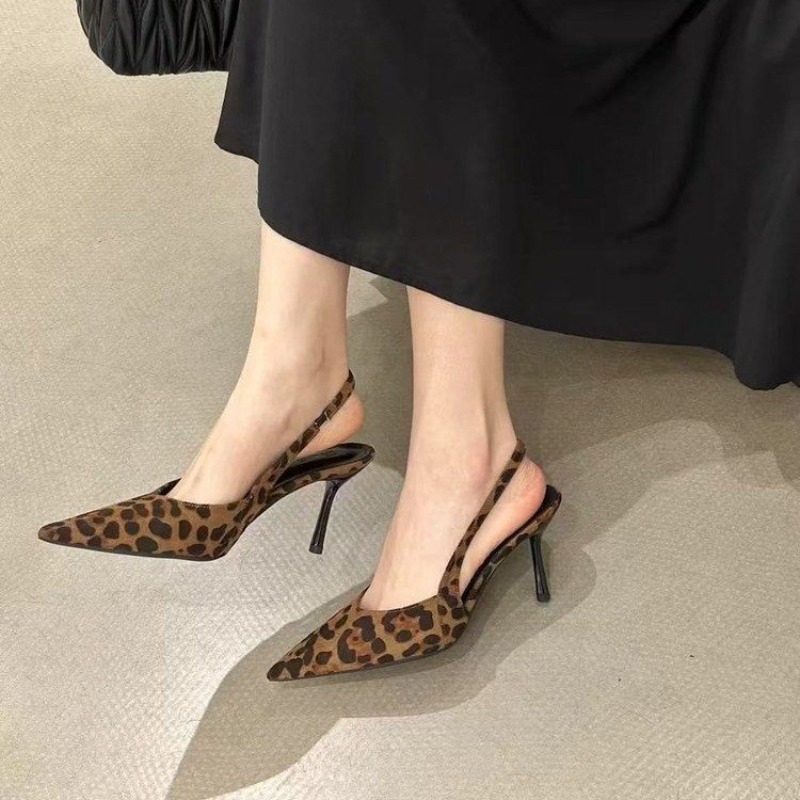 Sandálias Femininas de Salto A - Leopard Print Heels avaliação e preço