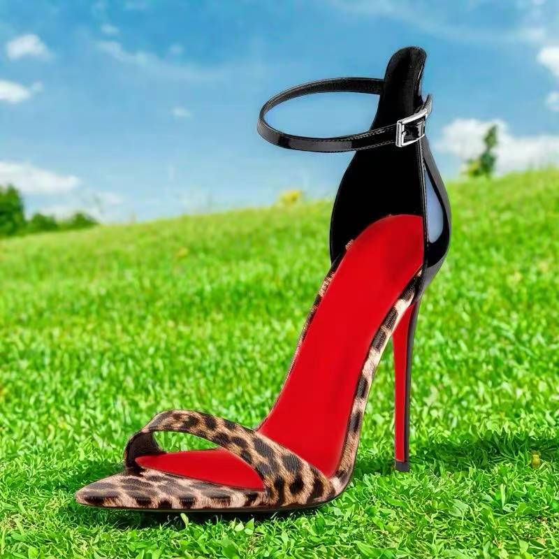 Feminino personalizado leopard - Leopard Print Heels avaliação e preço