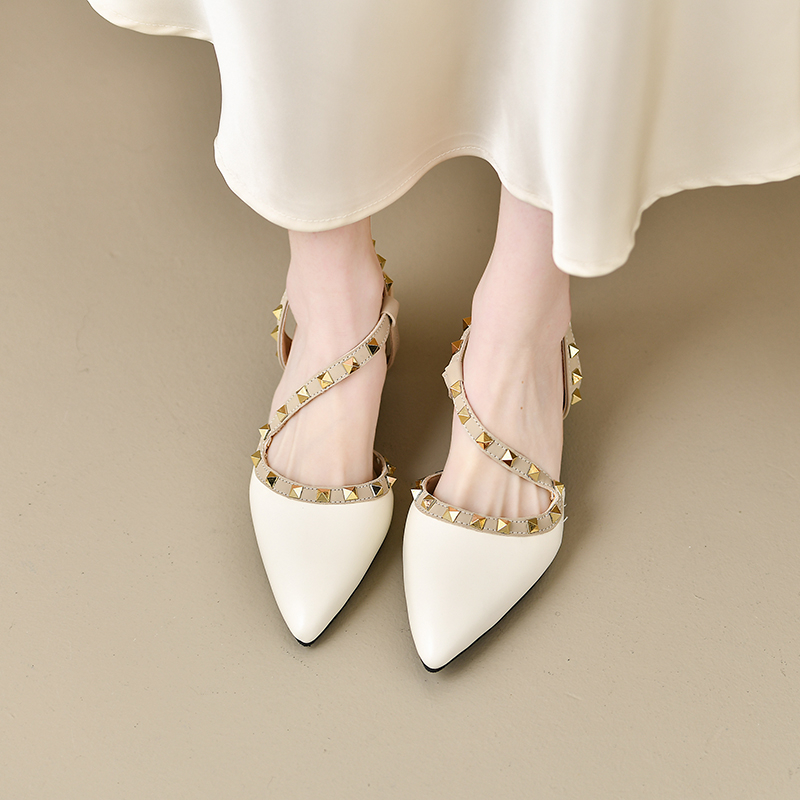 Sandálias Femininas Brilhantes - Metallic Heel Sandal avaliação e preço