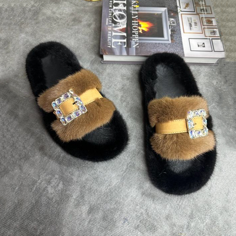Chinelos de Pele de Vison Femi - Women Shoes Mules avaliação e preço