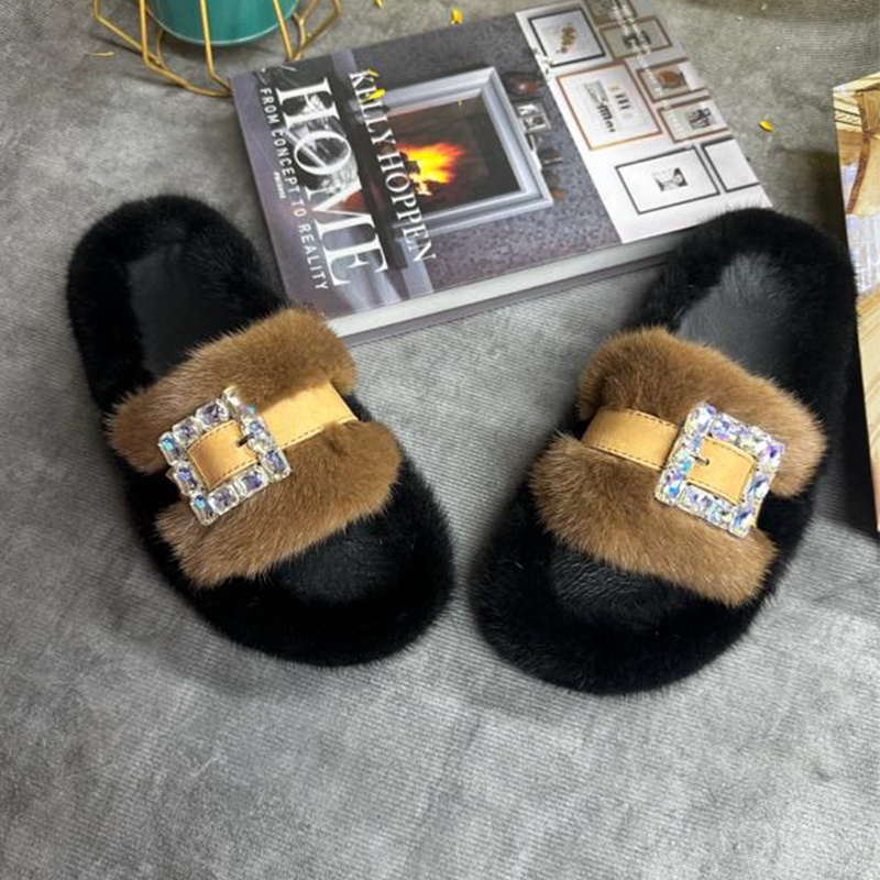 Chinelos de Pele de Vison Femi - Women Shoes Mules avaliação e preço