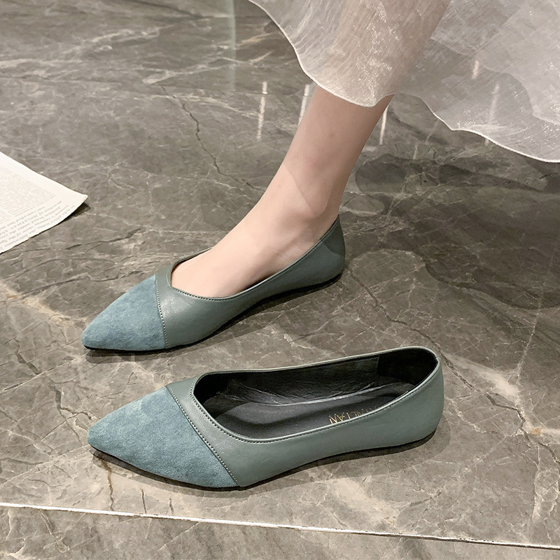 Sapatos planos de couro preto  - Women'S Shoes For Work avaliação e preço
