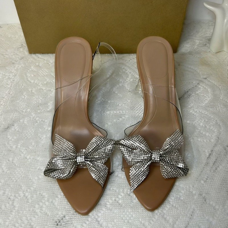 Sapatos de Salto Alto com Laço - Clear Strap Heel avaliação e preço