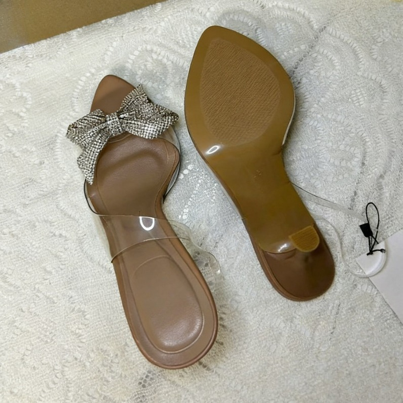Sapatos de Salto Alto com Laço - Clear Strap Heel avaliação e preço