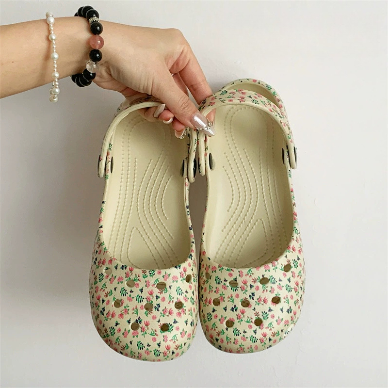 Novas Sandálias Florais de Ver - Women Shoes Waterproof avaliação e preço