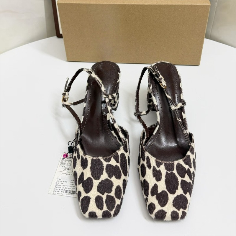 Sandálias Femininas Vintage co - Leopard Print Heels avaliação e preço
