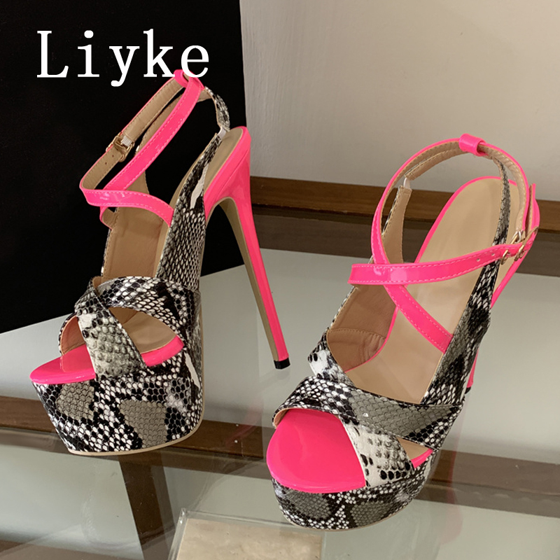 Sandálias Femininas Liyke Sexy - Leopard Print Heels avaliação e preço