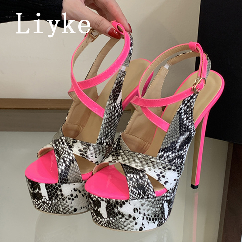 Sandálias Femininas Liyke Sexy - Leopard Print Heels avaliação e preço