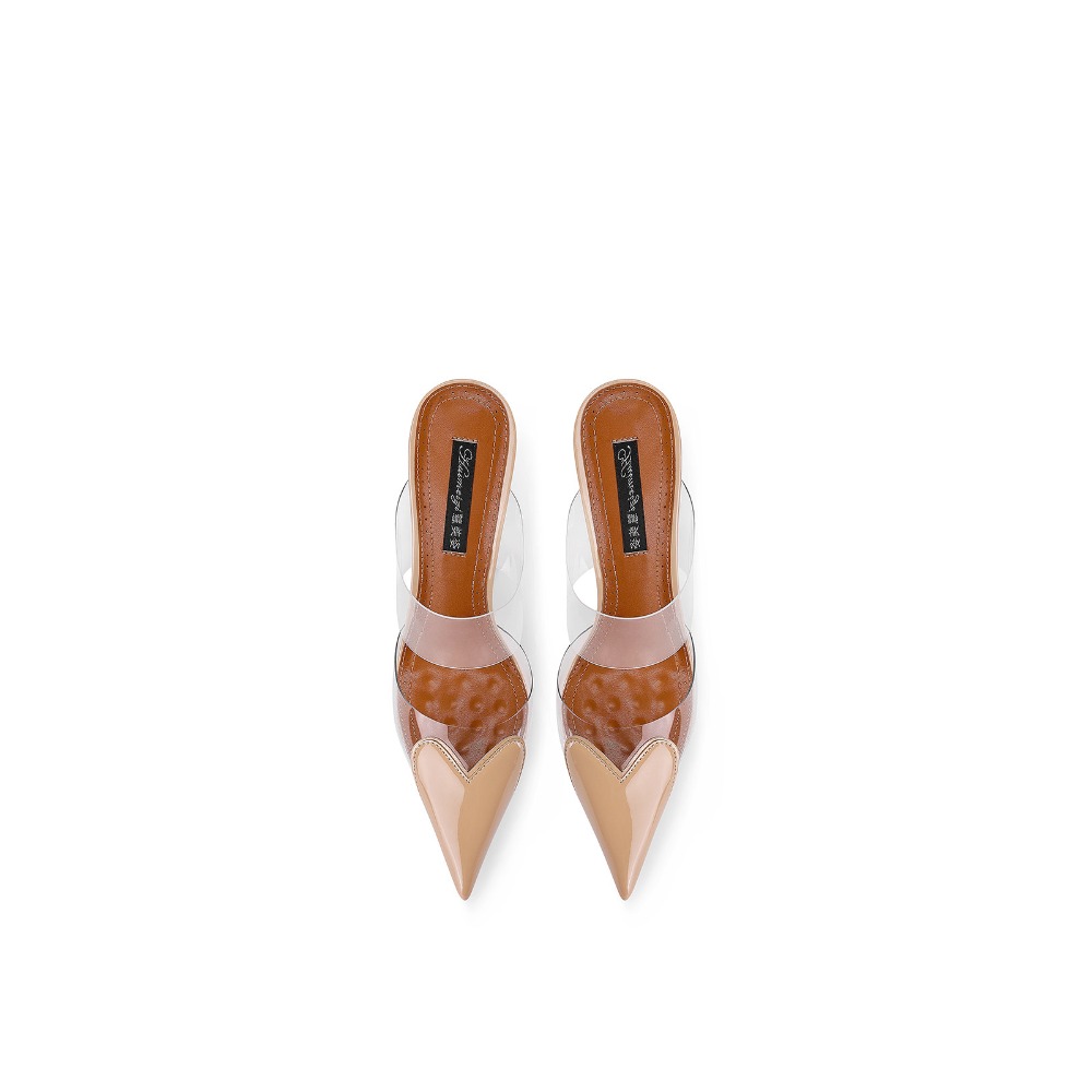 Novas Sandálias Pretas de Salt - Clear Strap Heel avaliação e preço