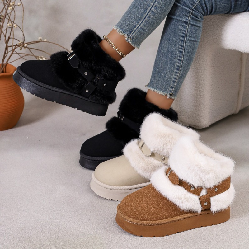 Botas de Neve de Pelúcia Femin - Women'S Shoes In Size 12 avaliação e preço