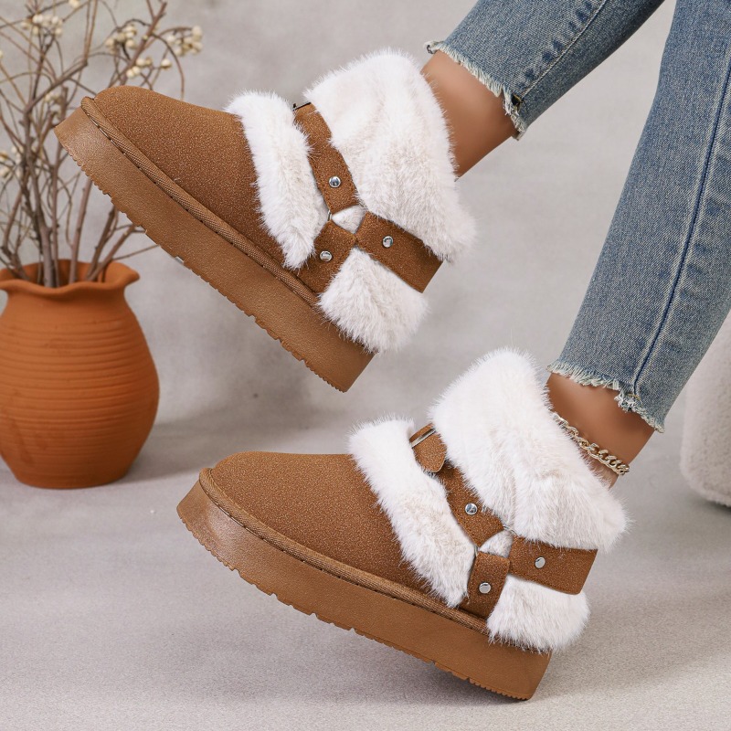 Botas de Neve de Pelúcia Femin - Women'S Shoes In Size 12 avaliação e preço