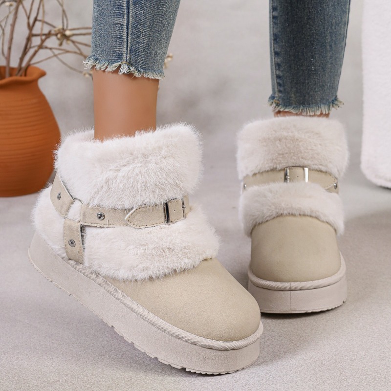 Botas de Neve de Pelúcia Femin - Women'S Shoes In Size 12 avaliação e preço