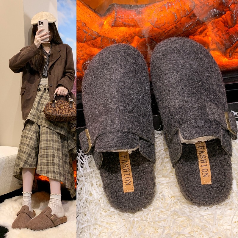 2025 chinelos mule de inverno  - Women Shoes Mules avaliação e preço