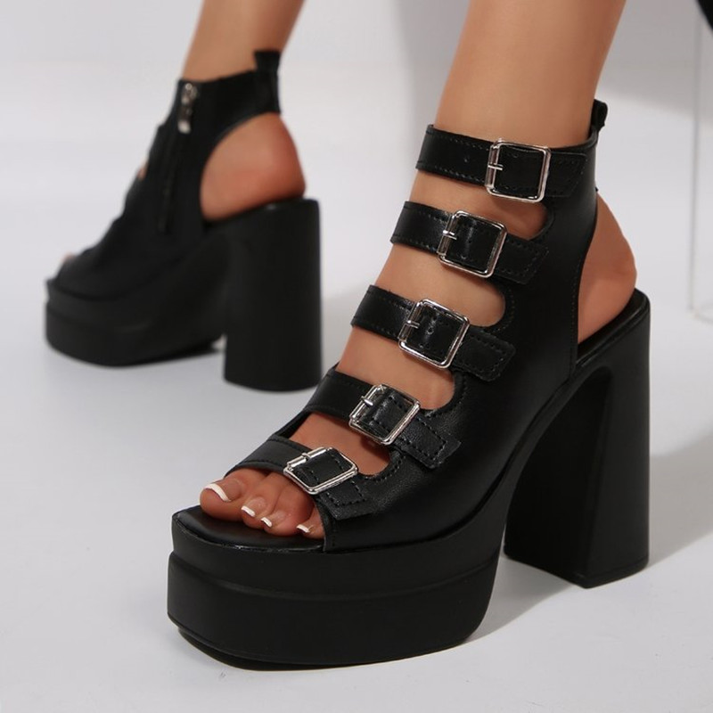 Sandálias Femininas de Verão N - Metallic Heel Sandal avaliação e preço