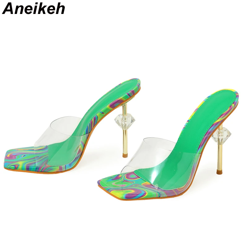 Aneikeh novo sexy estranho sal - Clear Strap Heel avaliação e preço