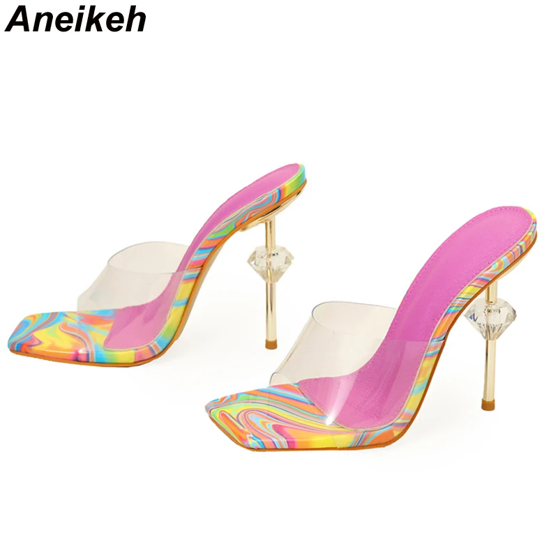 Aneikeh novo sexy estranho sal - Clear Strap Heel avaliação e preço